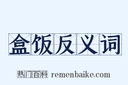 盒饭反义词是什么意思的图片